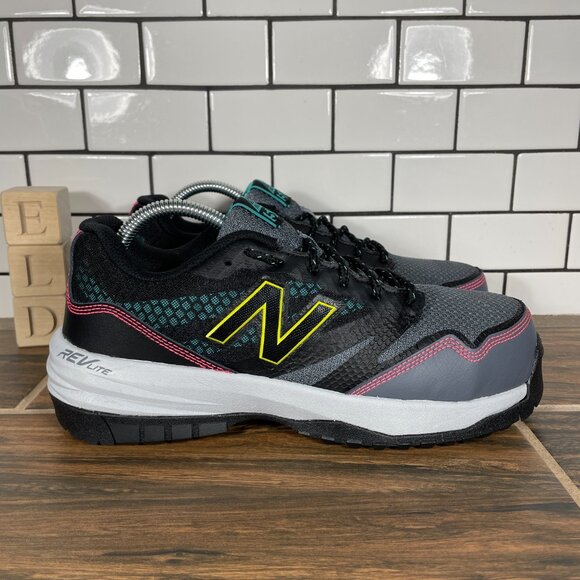 New Balance 589v1 Womens Size 8.5 Shoes Gray Black Composite Toe Work Sneaker - Picture 3 of 15